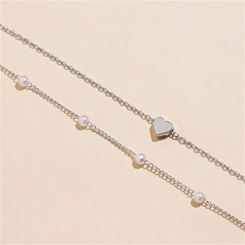Mune | Pearl Choker Heart Necklace for Women