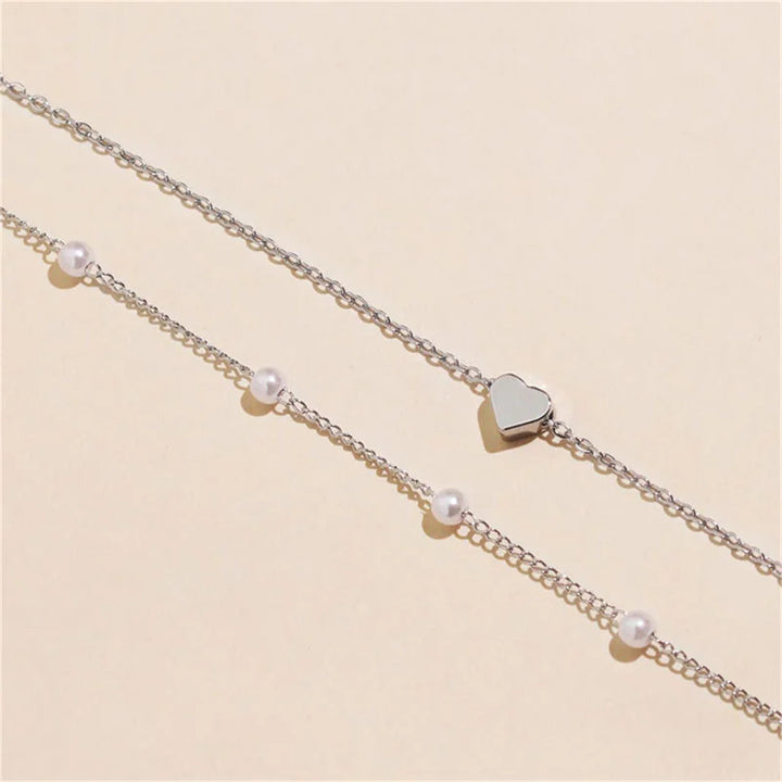 Mune | Pearl Choker Heart Necklace for Women