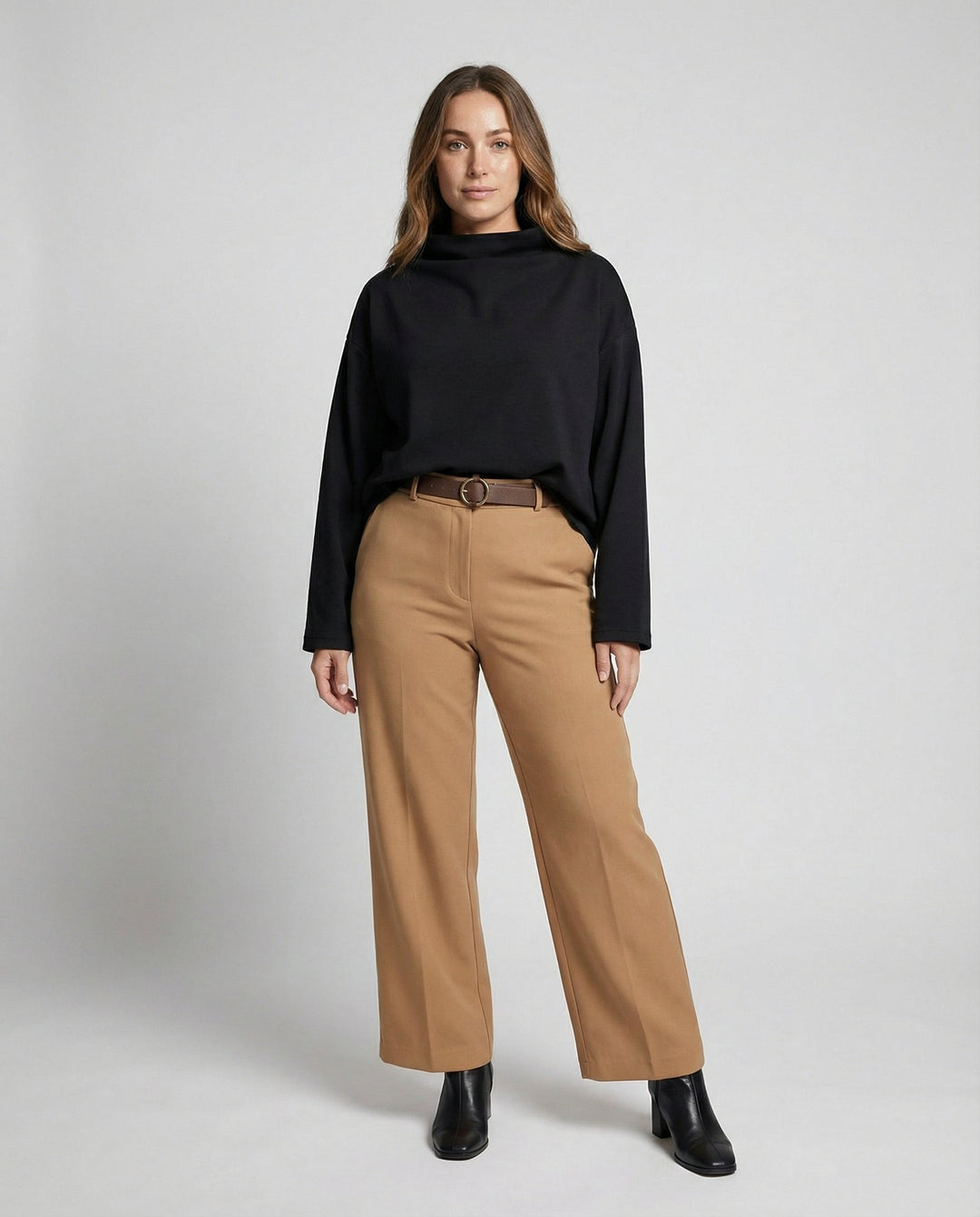 Oversize turtleneck sweater women