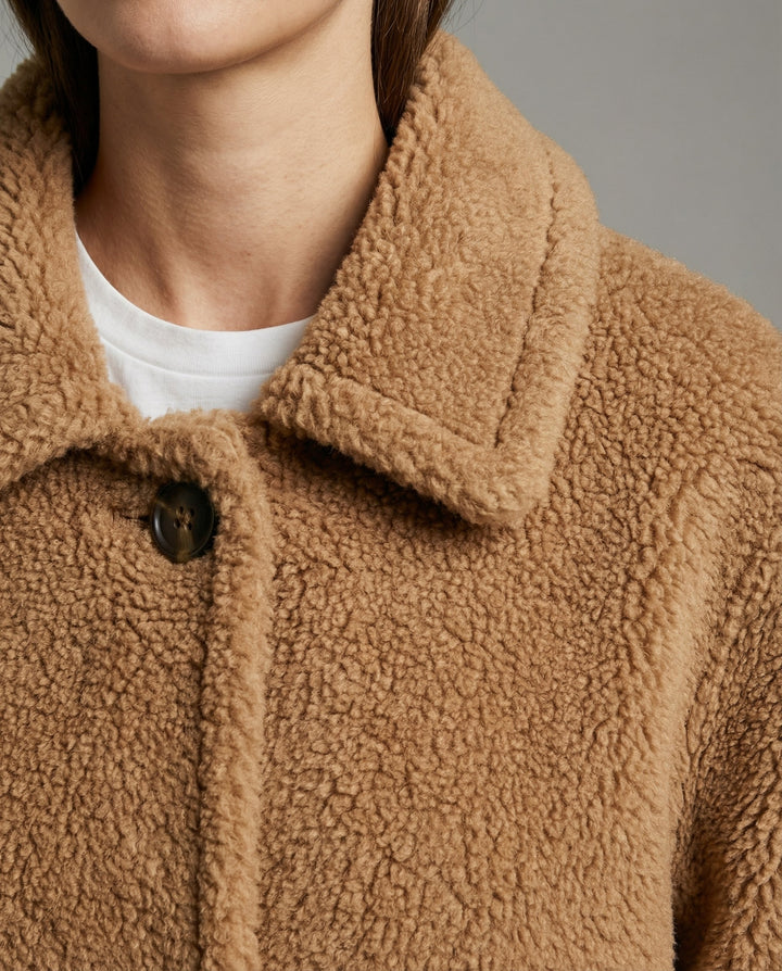 Cozy teddy jacket women