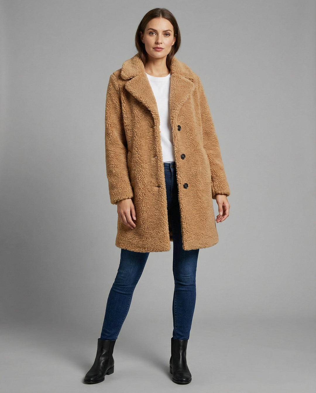 Cozy teddy jacket women