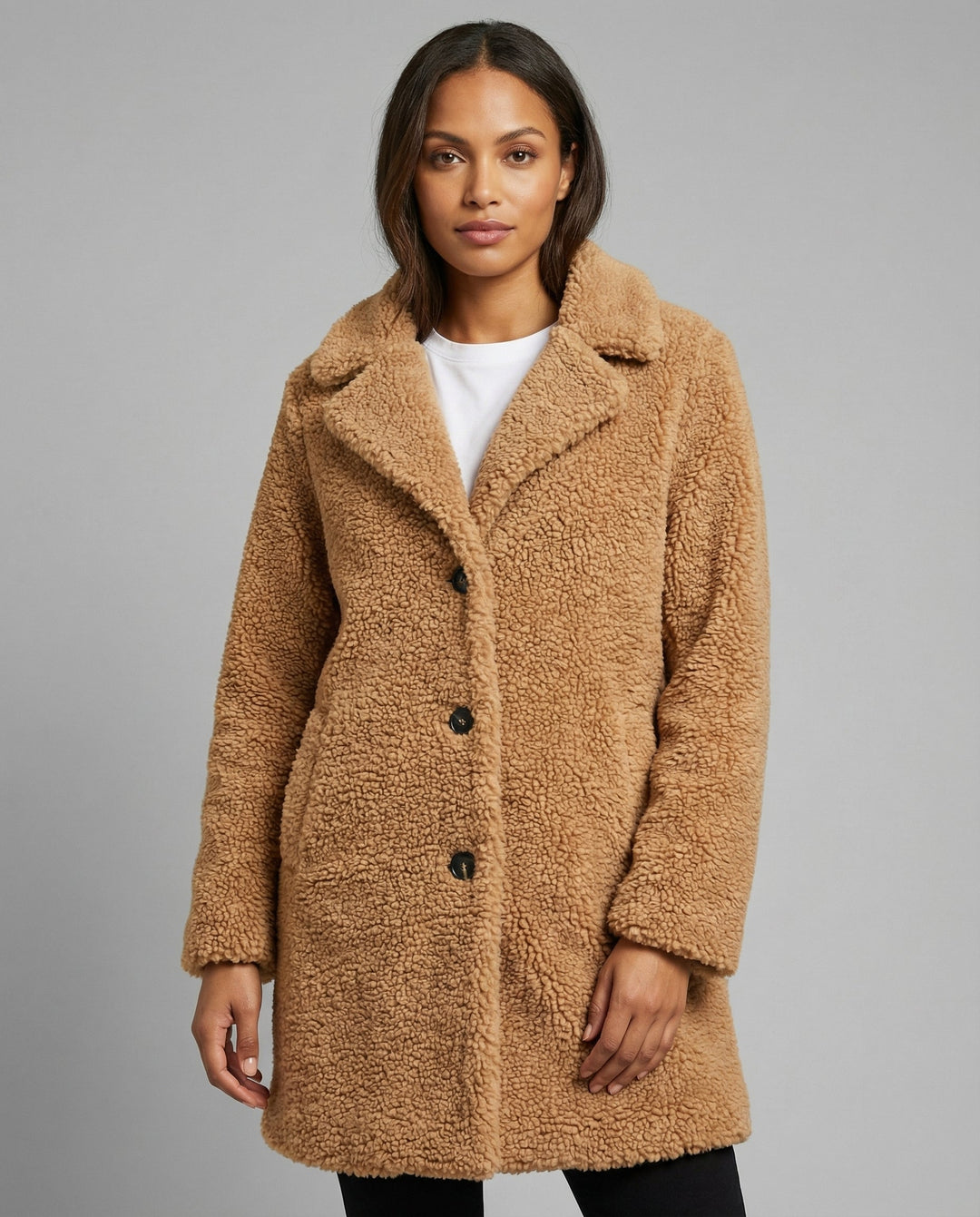 Cozy teddy jacket women