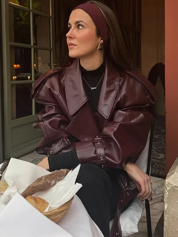 Mune | Faux Leather Jacket
