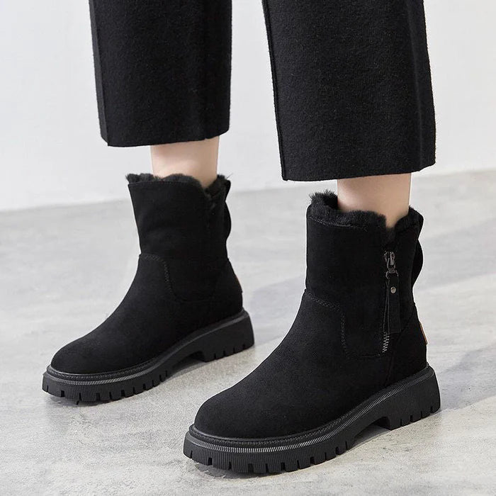 Mune Fashion | Women's Insulated Winter Ankle Boots with Zipper
