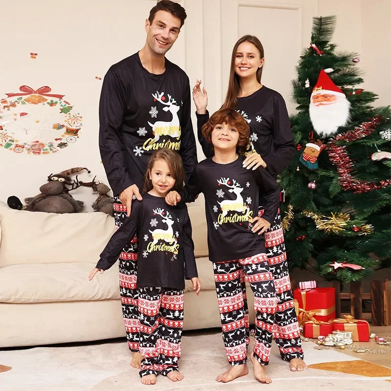 Mune | Christmas Pjs - Black/Deer