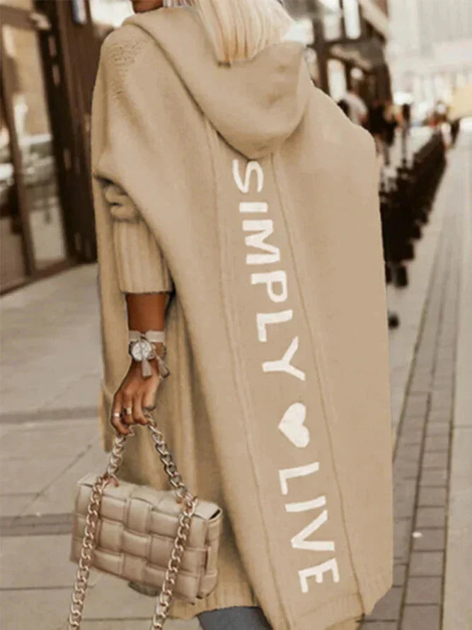 Mune | Long cardigan with hood