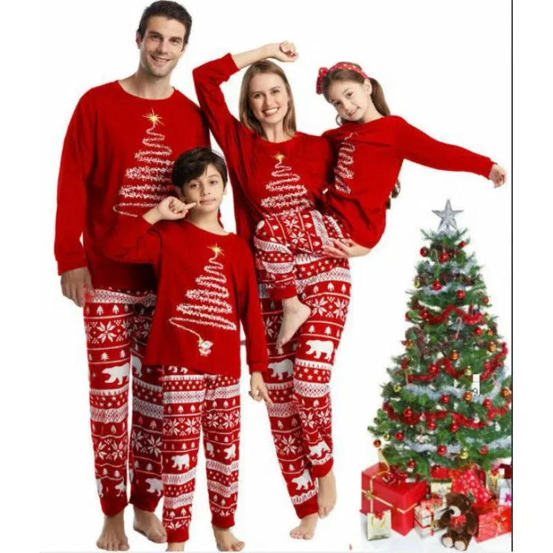 Mune | Christmas Family Matching Pajamas Set Red