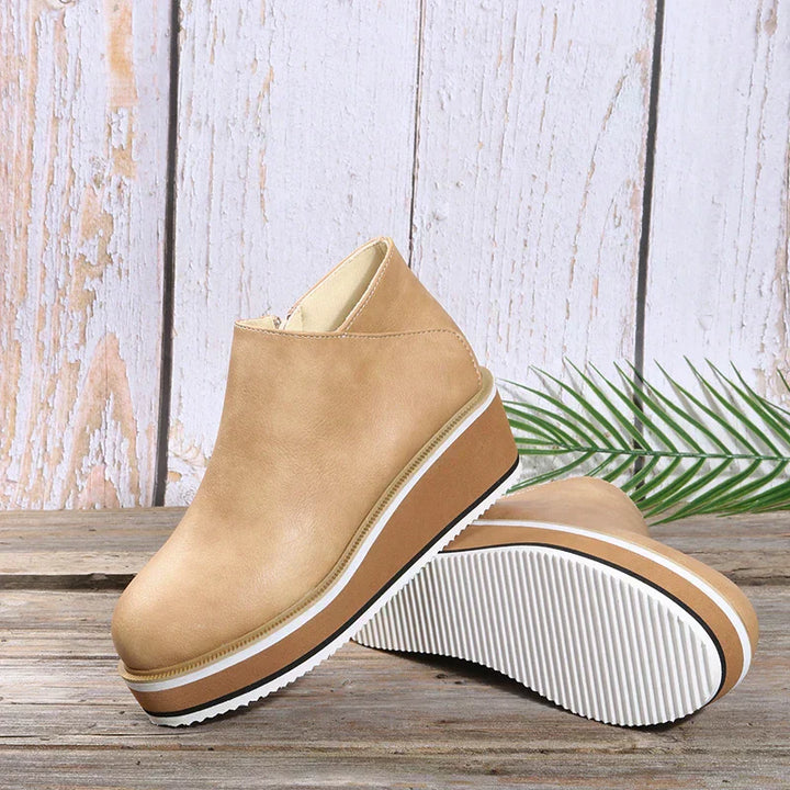 Mune | Women's Ankle Boots with Platform and Side Zipper