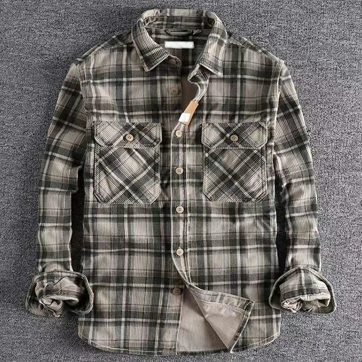 Men’s Casual Plaid Flannel Shirt