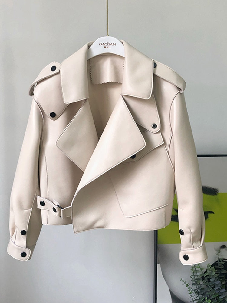 Mune | Leather Trench Coat