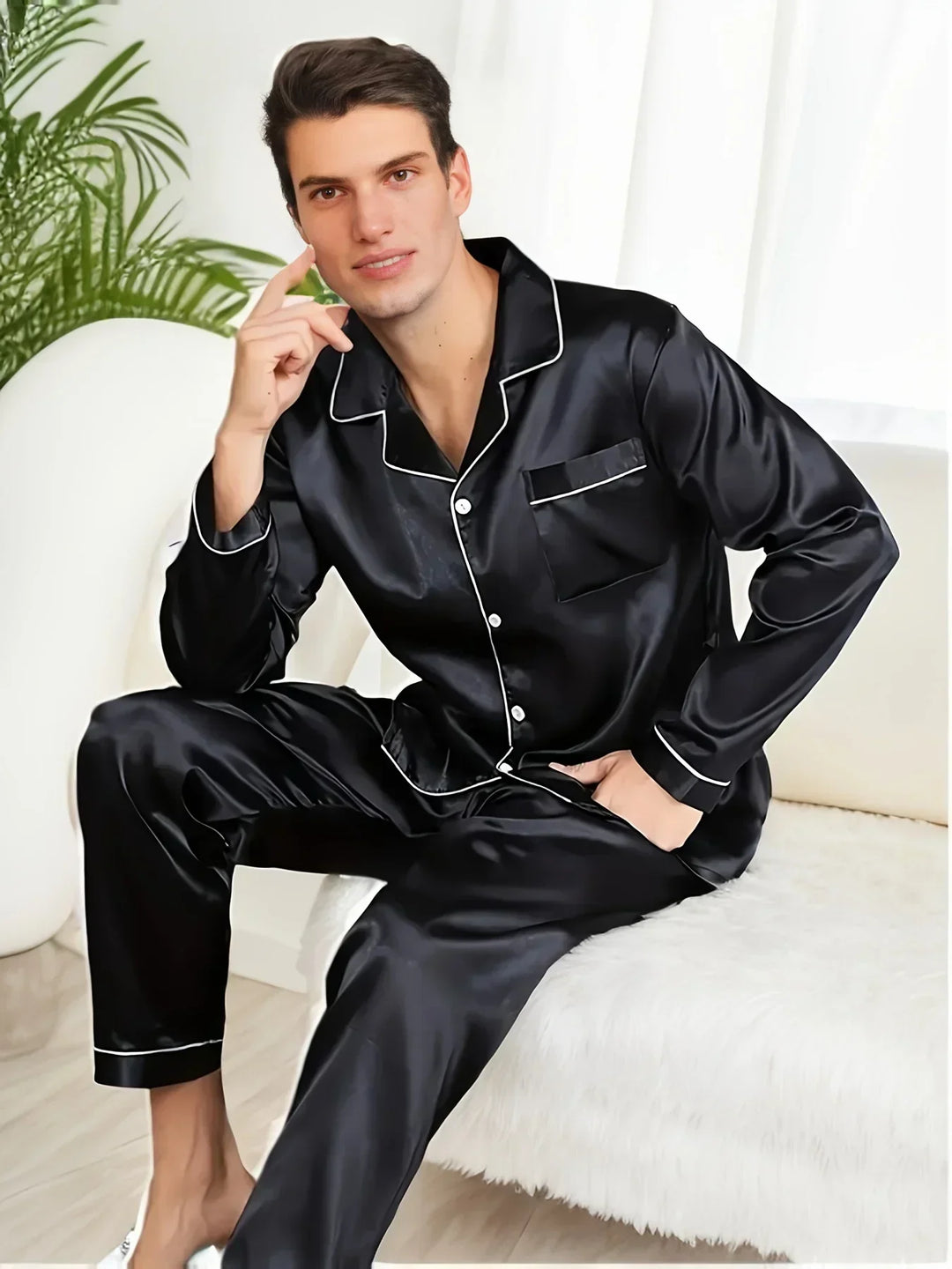 Mune Fashion - Men's Satin Pajama Set