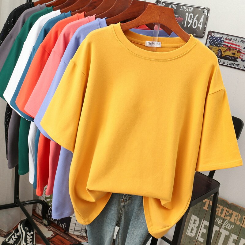 Mune Fashion | Oversized Cotton Basic T-Shirt for Women