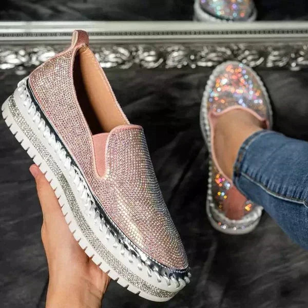 Mune Fashion | Shimmering Slip-On Sneakers