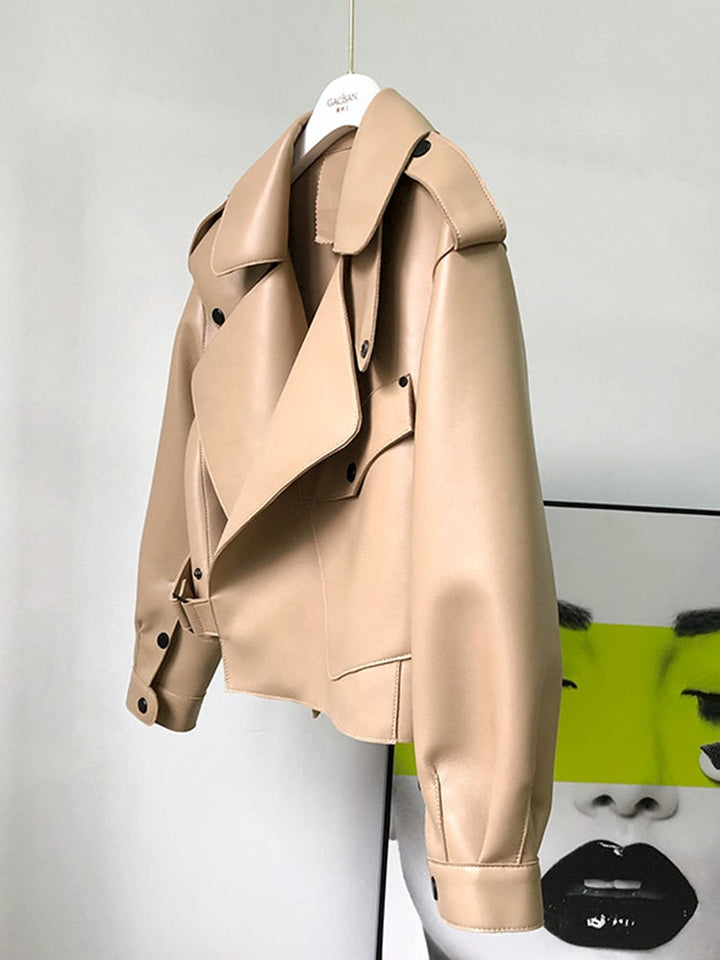 Mune | Leather Trench Coat