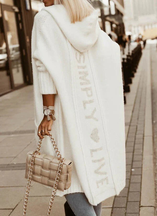 Mune | Long cardigan with hood