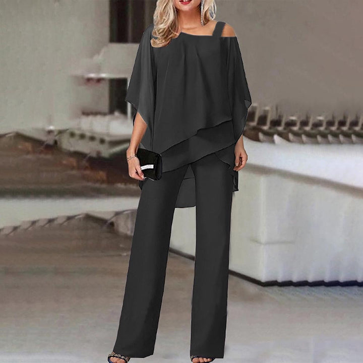 Mune Fashion | Two Piece Set Elegant Two Piece with Cold Shoulder