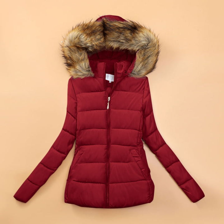 Mune | Winter Jacket with Faux Fur Collar for Women
