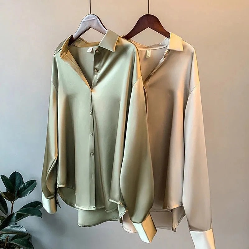 Mune Fashion | Women's Clothing Silk Shirt Vintage Blouse