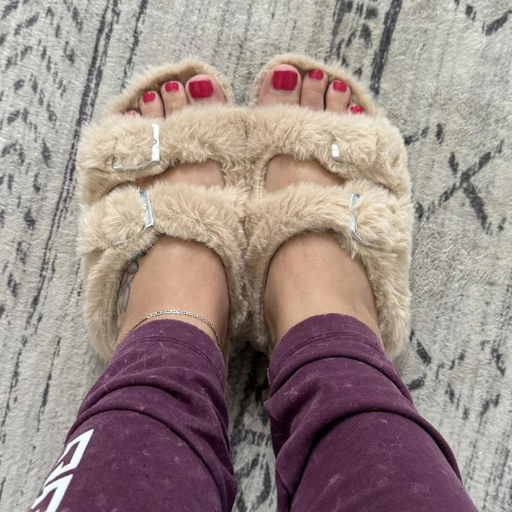 Mune | Chic Winter Plush Fur Slippers for Women