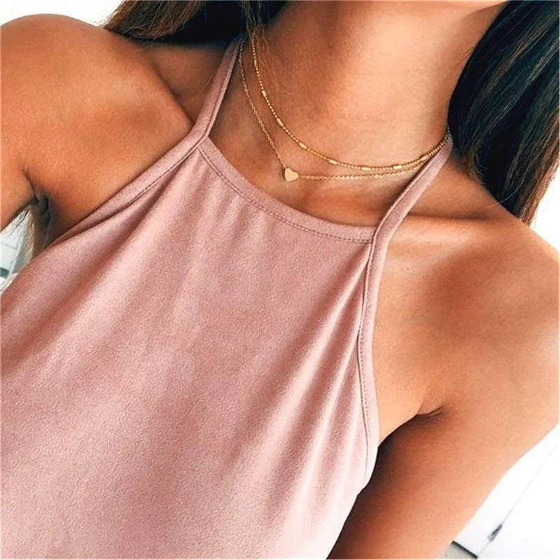 Mune | Pearl Choker Heart Necklace for Women