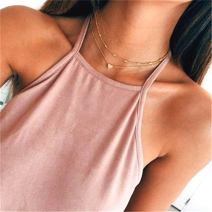 Mune | Pearl Choker Heart Necklace for Women