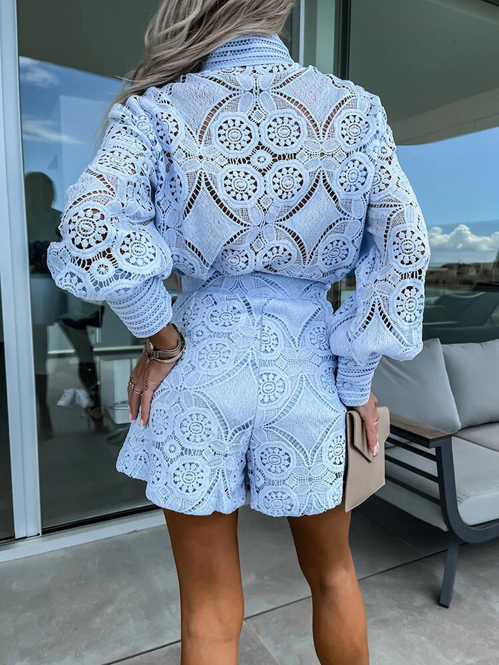 Mune | Lace Top and Shorts Set