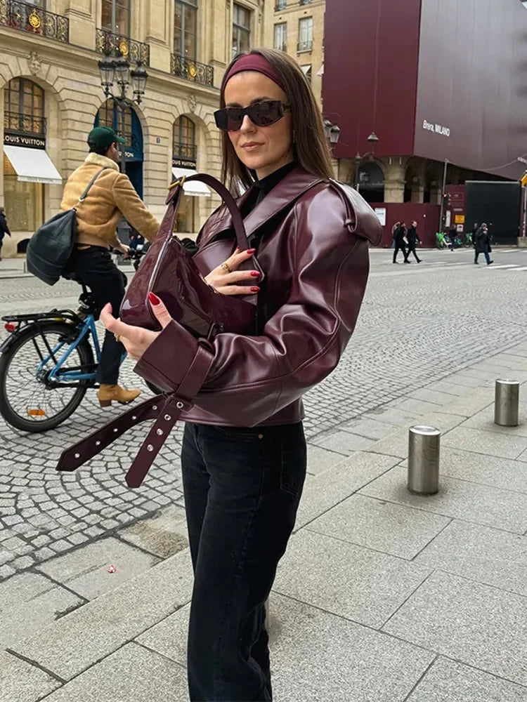 Mune | Faux Leather Jacket