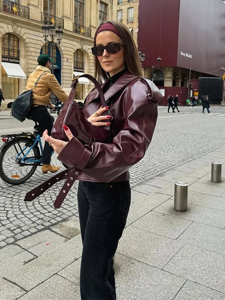 Mune | Faux Leather Jacket
