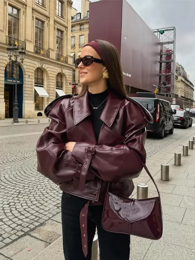 Mune | Faux Leather Jacket