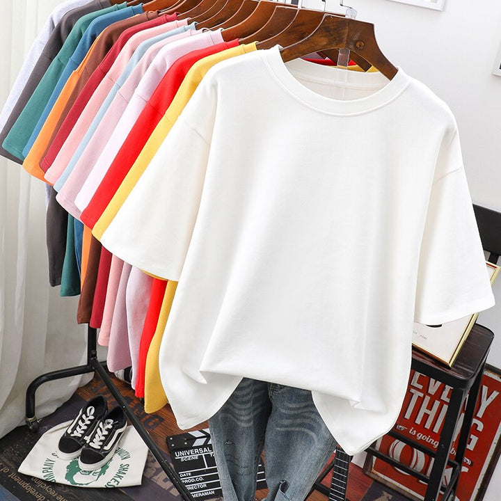 Mune Fashion | Oversized Cotton Basic T-Shirt for Women