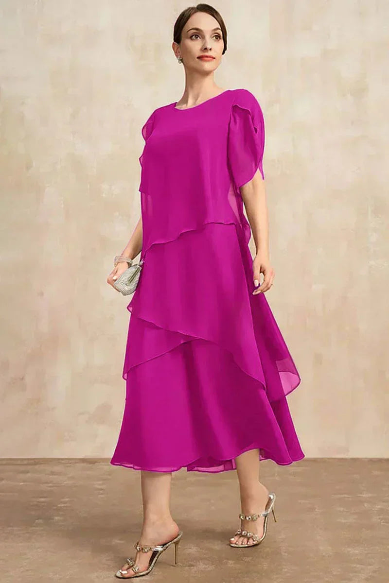 Mune Fashion | Plus Size Tiered Midi Dress