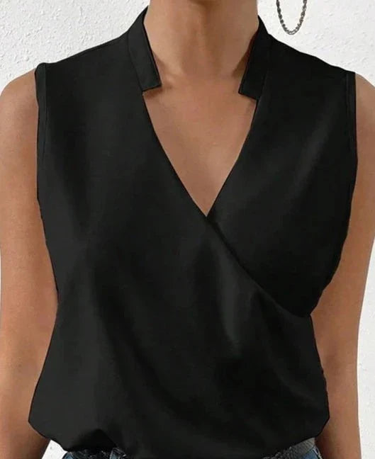 Mune | Elegant Sleeveless Solid Top