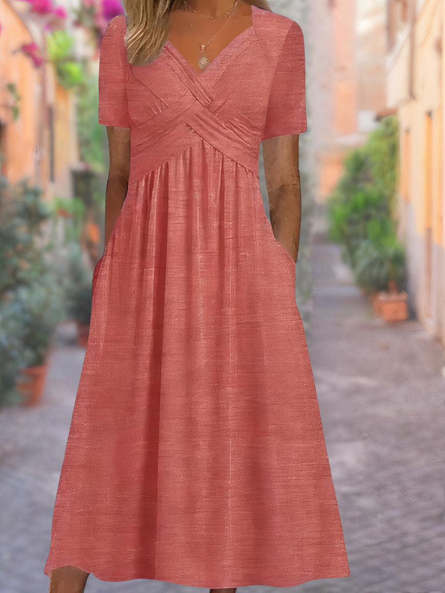 Neckline Summer Dress