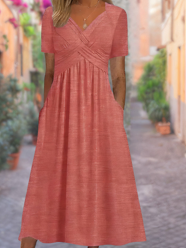 Neckline Summer Dress