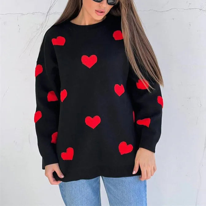 Mune | Sweater with knitted heart