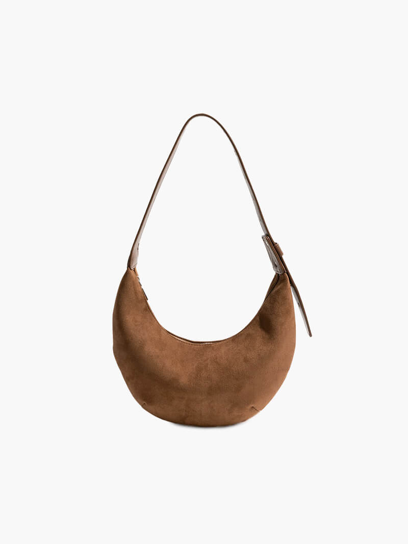 Mune | Half-Moon Bag Made Of Suede
