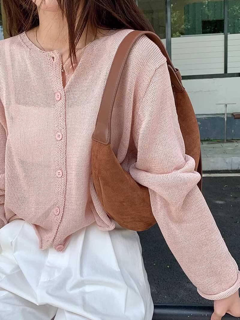 Mune | Half-Moon Bag Made Of Suede