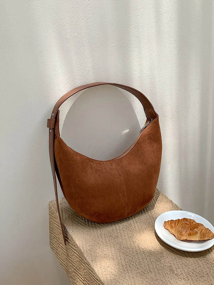 Mune | Half-Moon Bag Made Of Suede