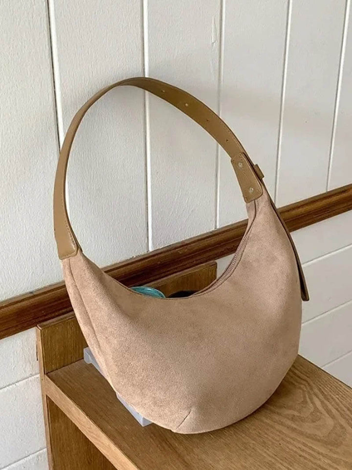 Mune | Half-Moon Bag Made Of Suede
