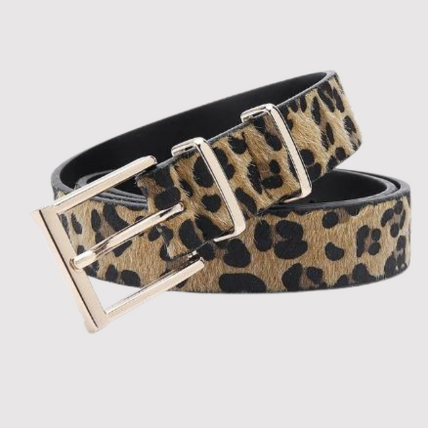 Mune | Belt with leopard print
