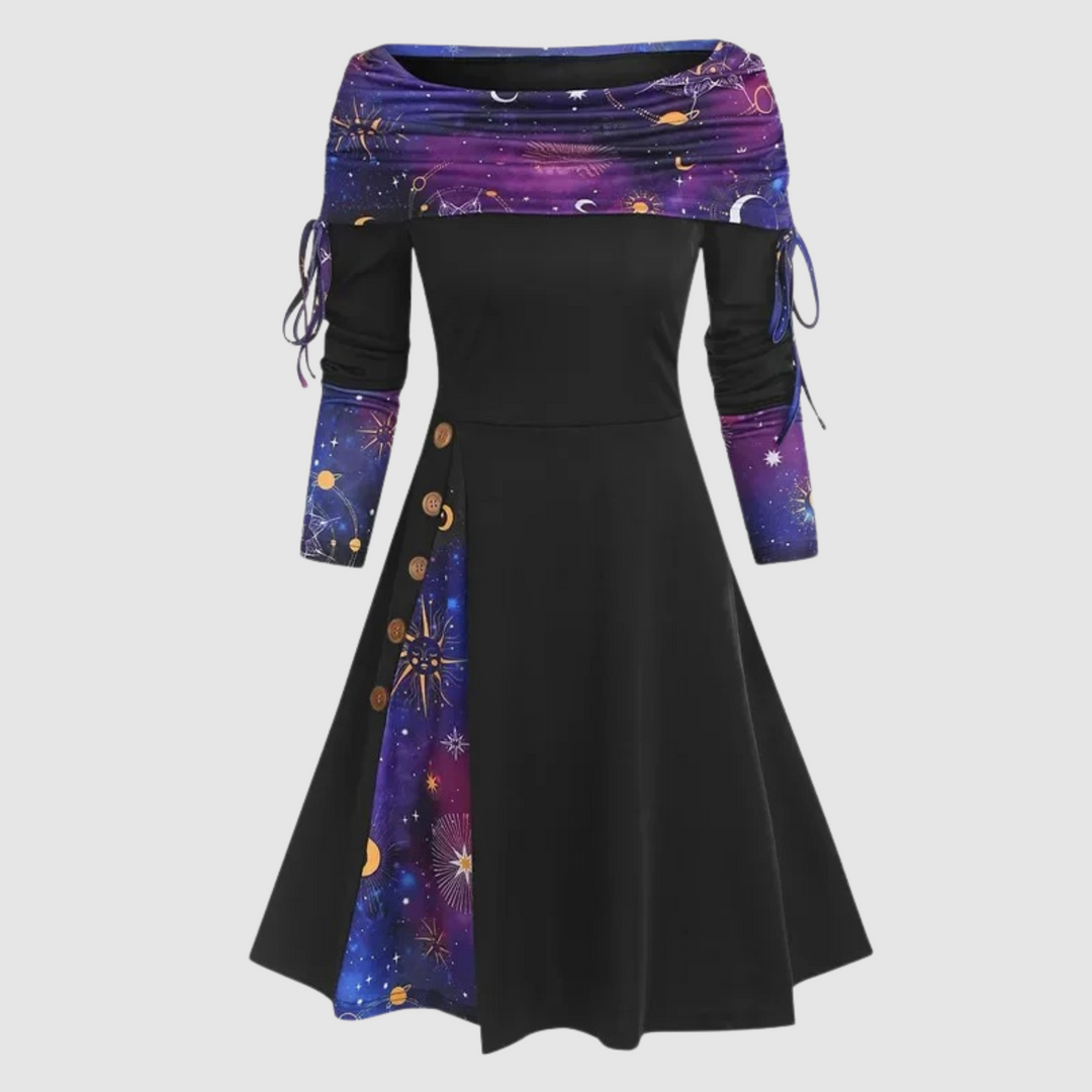 Mune | Off Shoulder Long Sleeve Winter Dress