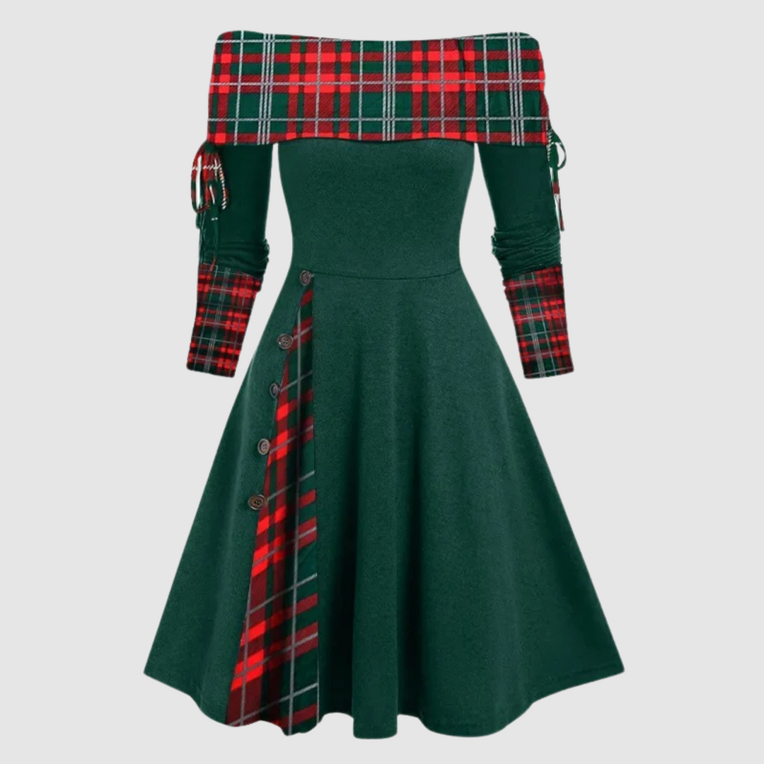 Mune | Off Shoulder Long Sleeve Winter Dress