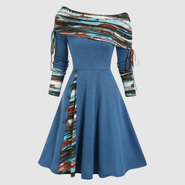 Mune | Off Shoulder Long Sleeve Winter Dress