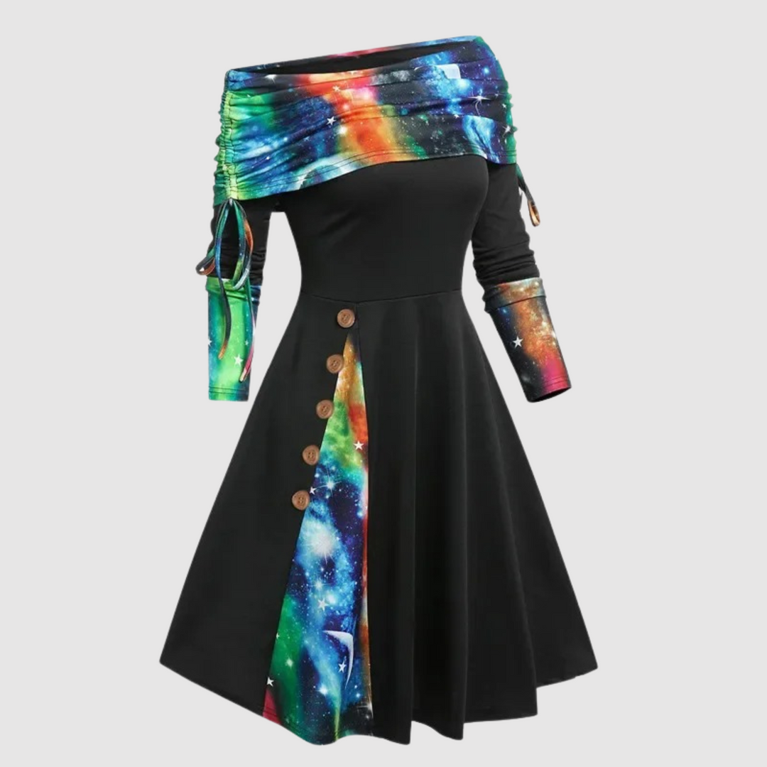 Mune | Off Shoulder Long Sleeve Winter Dress