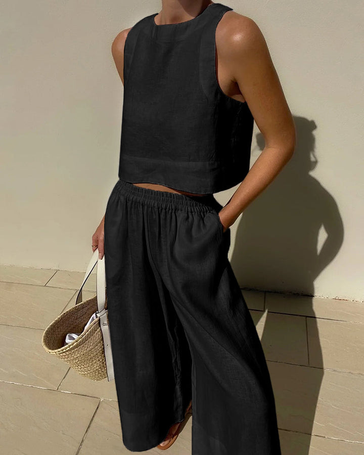 Mune Fashion | Linen Two-Piece Summer Set Women