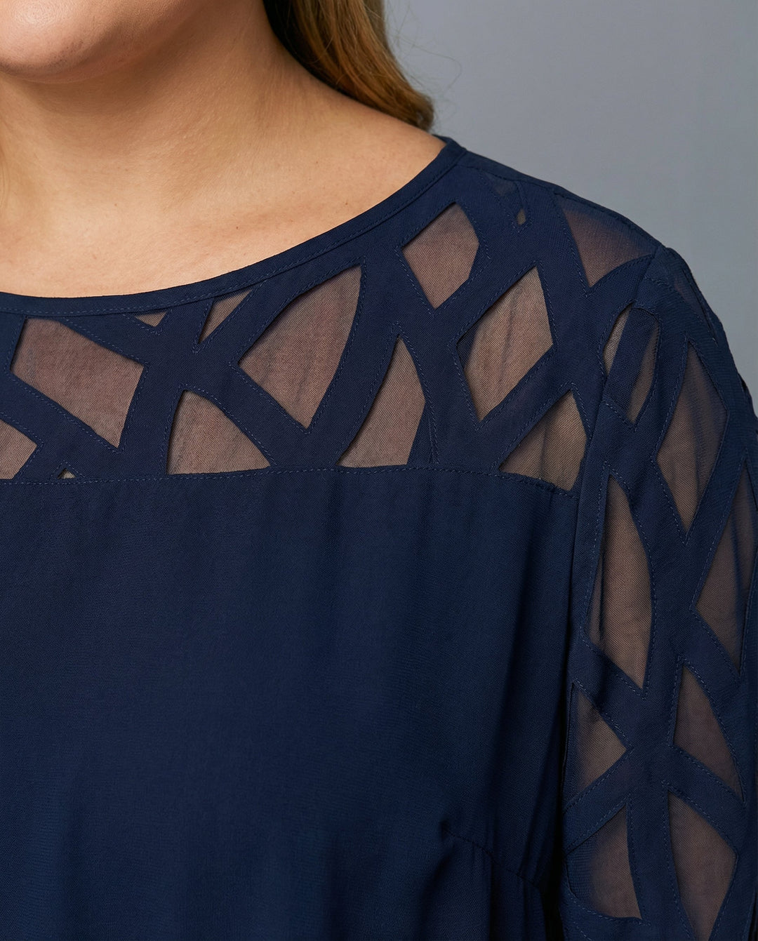 Elegant Plus Size Midi Dress