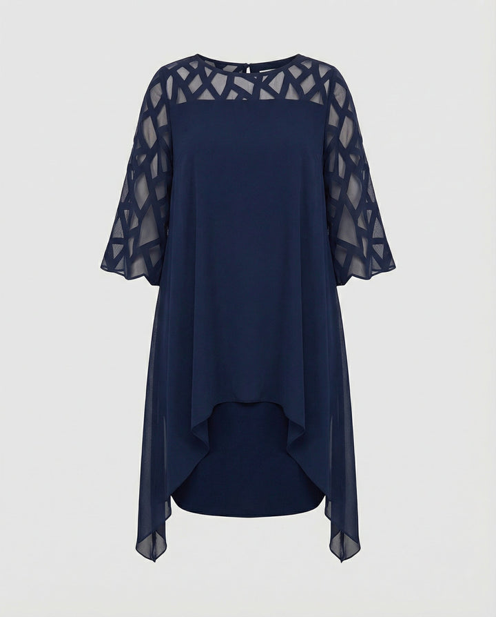 Elegant Plus Size Midi Dress