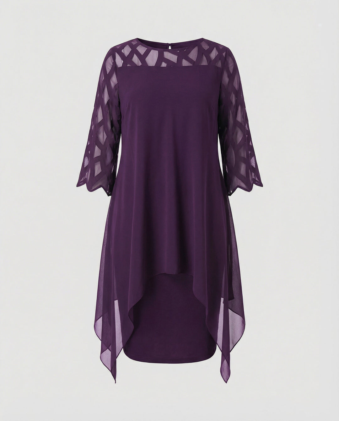 Elegant Plus Size Midi Dress