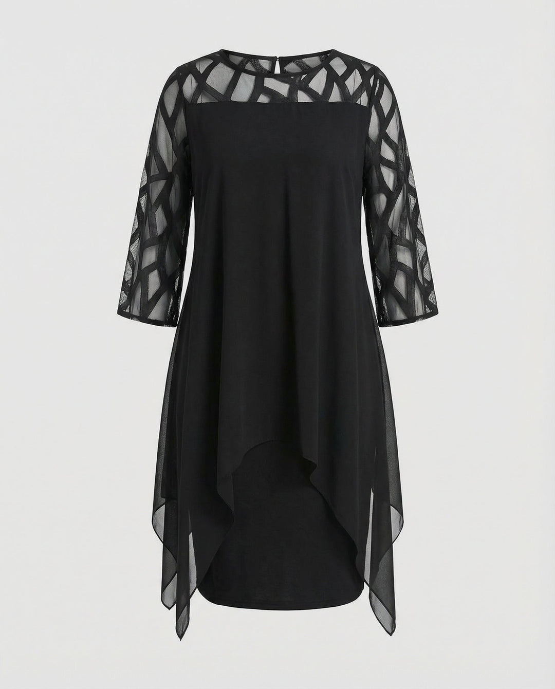 Elegant Plus Size Midi Dress