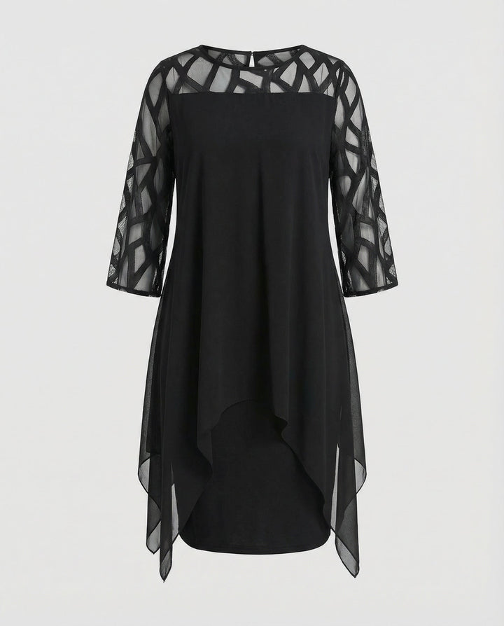 Elegant Plus Size Midi Dress